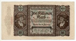 Németország 2 millió inflációs német Márka, 1923