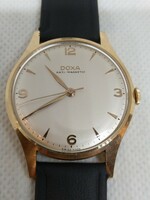 14K gold doxa men's watch from the 60s