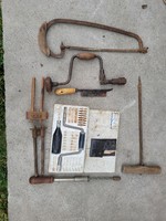 Old carpentry tools in one