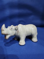 Ceramic marked rhinoceros (damaged)
