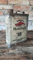 Mobiloil, oil can