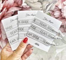 Team Bride karkötők lánybúcsúra- 9db