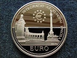 E.C.U. - Integráció az Európai Unióba Hősök tere ezüst 2000 Forint 1998 BP PP (id62987)