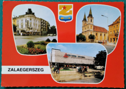 Zalaegerszeg, details, postal clean postcard