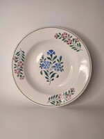 Old Wilhelmsburg painted folk hard terracotta wall plate