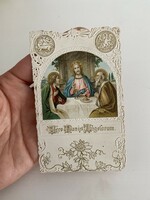 Jesus, art nouveau relief, goblet, religion, prayer picture, prayer tag, lace, lace, goblet