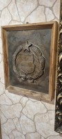 Old bronze Hungarian coat of arms 4.5 kg