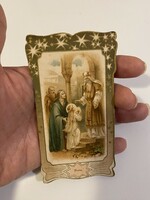 Art Nouveau, Latin, Religion, Prayer Icon, Gilt Icon, Child, Guardian Angel, Pieta, Pietà, King