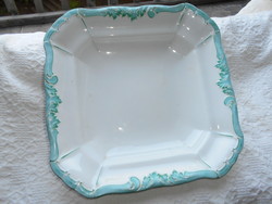 Antique carlsbad porcelain hand-painted side dish 26.5 cmx 26 cm