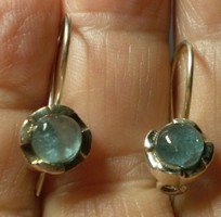 925 Silver earrings with apatite gemstone