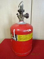 Camping gas bottle, refillable, total height 30 cm. Jokai.