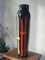Illés László tervezte kerámia váza - jelzett - 34cm