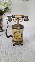 Retro,antik telefon alakú,zenélő cigarettatartó