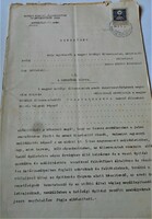 Original contract for the construction of a railway loading station (1910, Pusztabánreve (Szarvas, Arad)