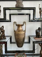 Nagy Art Deco Bronz Serleg Váza