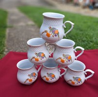 Beautiful Hólloház pot-bellied poppy mugs mug nostalgia porcelain heirloom antique