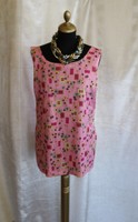 XL-summer pink sleeveless tunic