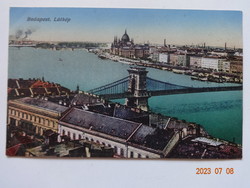 Régi képeslap:  Budapest, Látkép (1910-es évek)