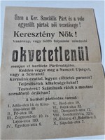 5 db korabeli felhívás 1919-20-ból (nagygyűlés, hazafias felhívások, Budapest)
