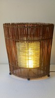 Cane and glass handmade design table lamp negotiable