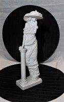 Sándor Kligl - lady in a hat gallery small sculpture - 33 cm high