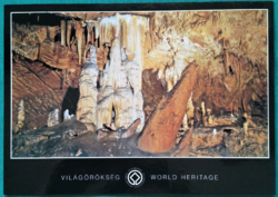 Aggtelek, Baradla cave, Vörötö section, postmarked postcard