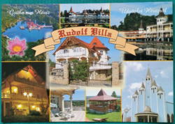 Hévíz, rudolf villa, postmarked postcard