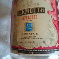 Budafok Vermouth 2 literes üveg retro