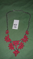 Beautiful floral pendant with metal chain 42 cm long necklace according to the pictures ny17