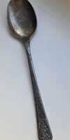 Art Nouveau Russian silver-plated spoon with Cyrillic engraving - from 1940