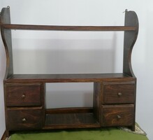 Small kitchen wall shelf with 4 drawers