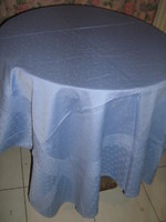 Beautiful blue damask tablecloth