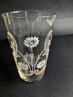 Antique hand-painted glass /384/