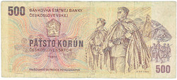 Csehszlovákia 500 korona 1973 G