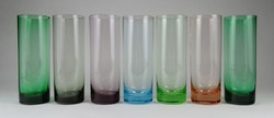 1N413 Retro színes hibátlan üdítős pohár készlet 7 darab