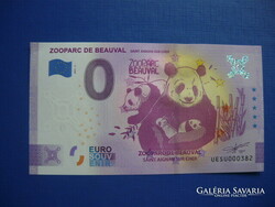 France 0 euro 2021 panda! Rare commemorative paper money! Ouch!