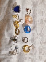 Old retro ring pack. 12 pcs.