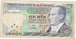 Turkey 10000 Turkish lira 1970 fa