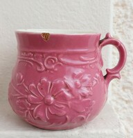 Ritka Zsolnay rózsaszín barokk csupor