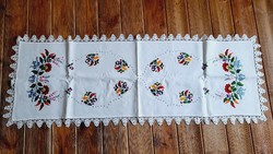 Kalocsai embroidered tablecloth, 150 x 55 cm, like new
