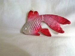 Old cardboard Christmas tree decoration - fish!