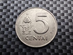 Litvánia 5 Centas, 1991