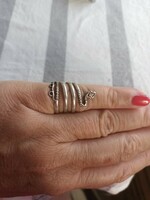 Eladó régi ezüst kézműves kígyó gyűrű!
