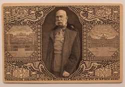 Ferenc József 1848-1908 Jubileumi képeslap