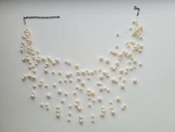 Silver true pearl 12-row necklaces are rare!