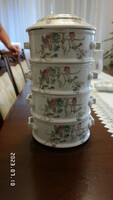 Beautiful rare antique floral food barrel food collector's item marked.