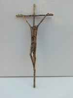 Erwin huber marked bronze crucifix 1983