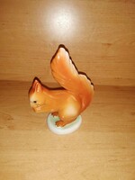 Hollóházi porcelán mókus figura - 14 cm (po-1)