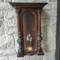 Antique carved wall display case, relic holder, home decoration, lamp candle, candle holder