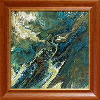 TIBRI Alkotóműhely: Dinamika - keretezve 65x65cm - alkotás: 50x50cm - B23/701